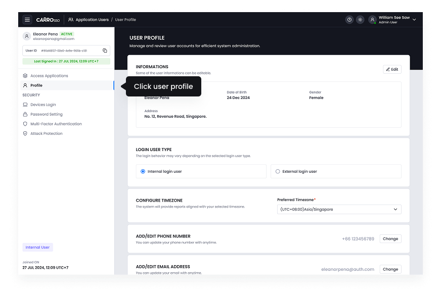 SSO Dashboard - Launchpad