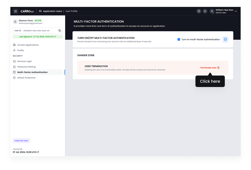 SSO Dashboard - Launchpad